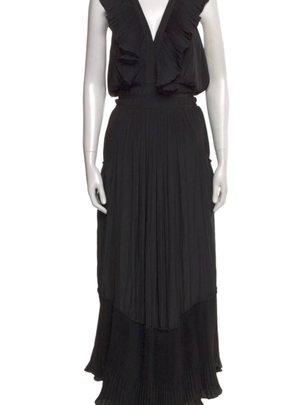 Ramy Brooke Camden Black Maxi Dress Medium